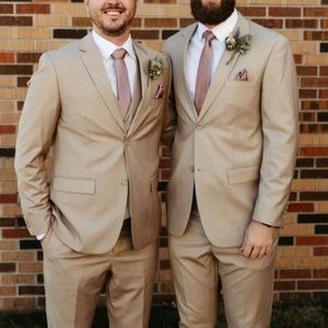 Men’s 3 Piece Tan Suit